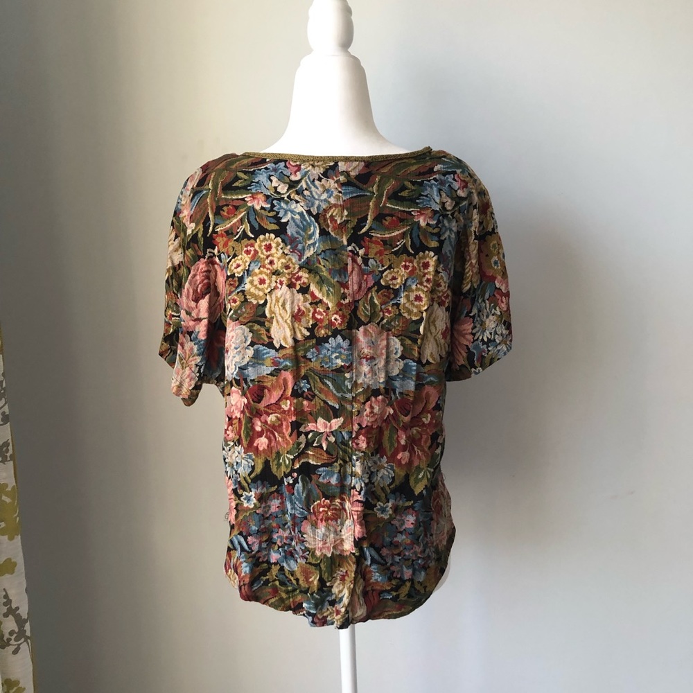 Vintage Platinum by Dorthy schoelen floral top. Size S. - Picture 3 of 4